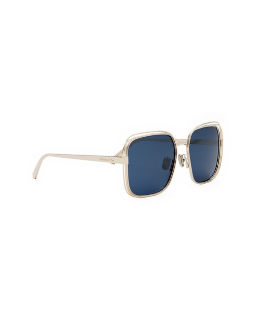 Dior Blue Fil S1u 58mm Square Sunglasses