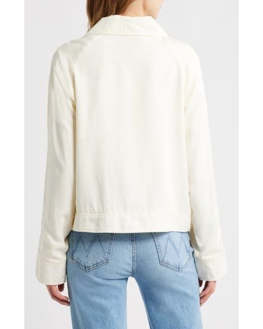 Bernardo White Crop Utility Jacket