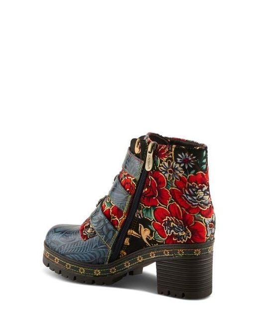 Spring Step Blue Brazza Bootie