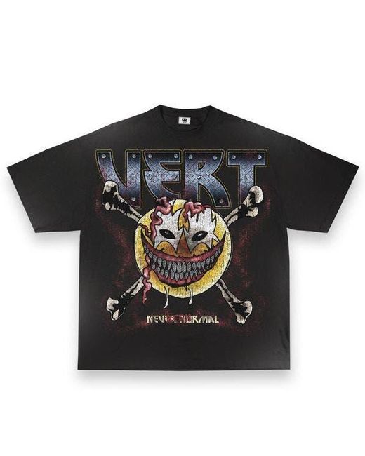 RETROVERT Black Vert Smiley Tee for men