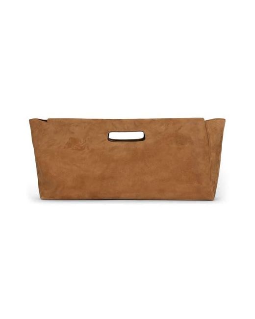 Jeffrey Campbell Brown Toolbox Leather Clutch