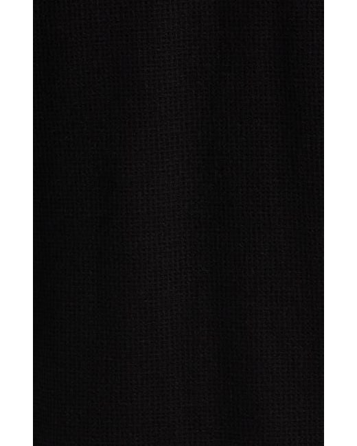 Zella Black Waffle Knit Zip-Up Hoodie for men