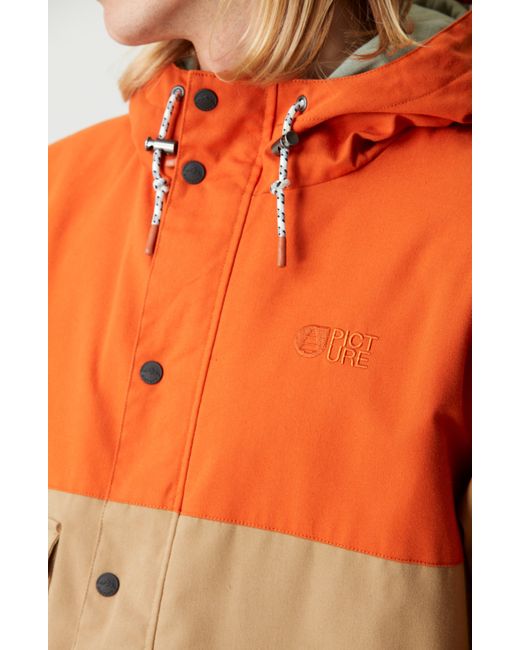 Picture Organic Orange Moday Water Repellent Hooded Jacket for men