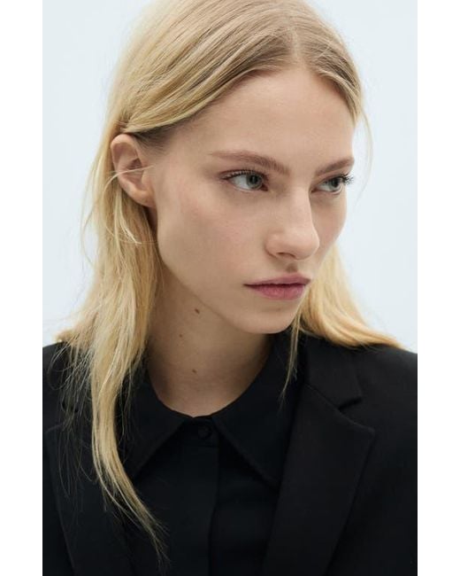 Mango Black Slim Fit Suit Jacket