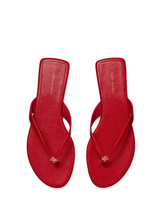 Red tory deals burch flip flops
