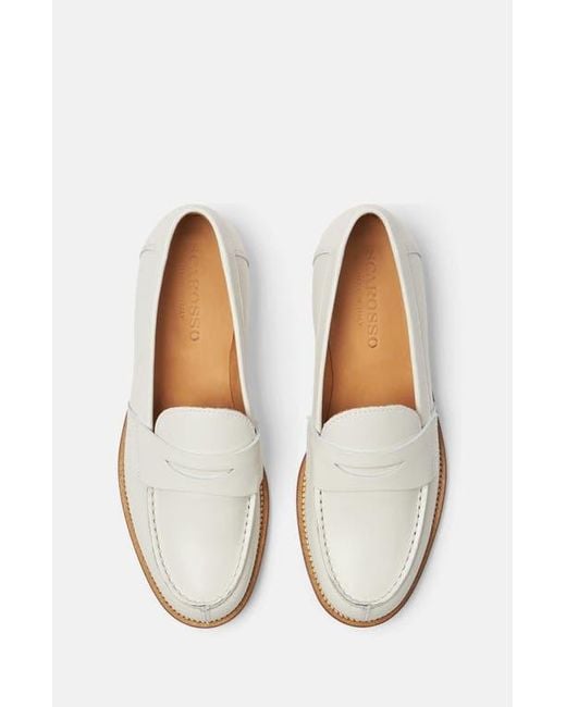 Scarosso White Harper Loafers