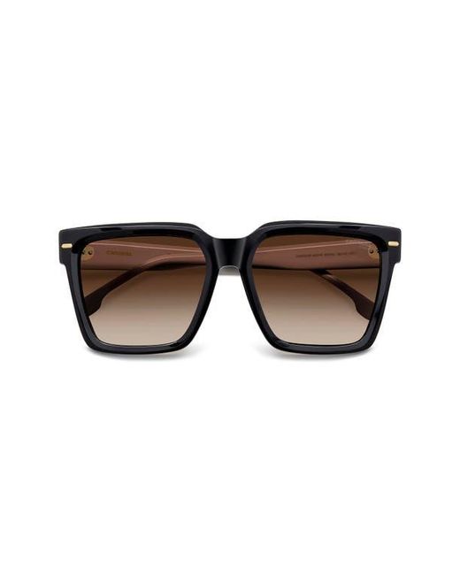 Carrera Brown 56Mm Gradient Square Sunglasses