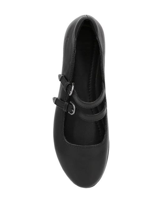 Frye Black Carson Mary Jane Flat