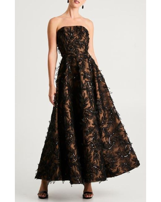 HELSI Celine Sequin 3D Floral Gown in Black | Lyst HELSI Celine Sequin 3D Floral Gown in Black | Lyst