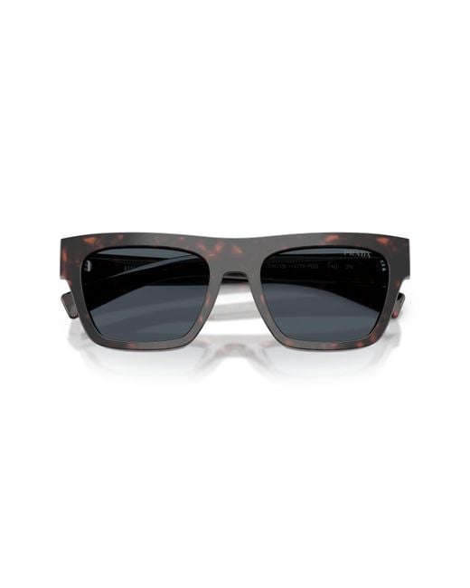 Prada Black 54Mm Rectangular Sunglasses for men