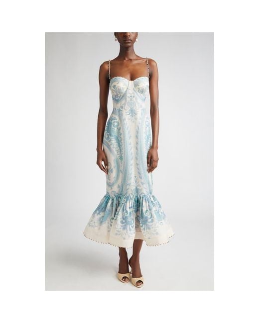 blue zimmermann dress Zimmerman Pleated Mini Dress Lapis – blueandcream main image 0