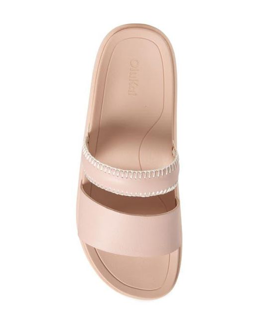 Olukai Pink Pae Slide Sandal