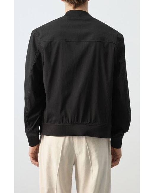 Mango Black Bomber Jacket for men