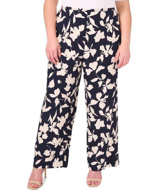 Halogen® Black Floral Wide Leg Pants