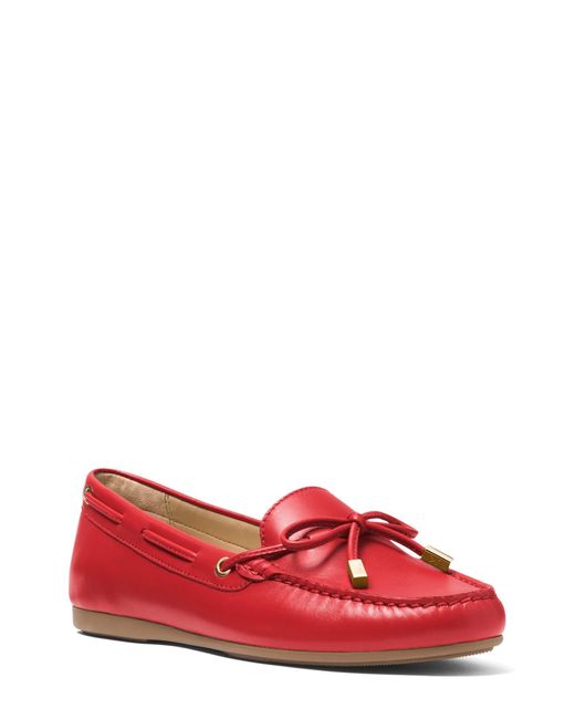 MICHAEL Michael Kors Red Sutton Moccasin