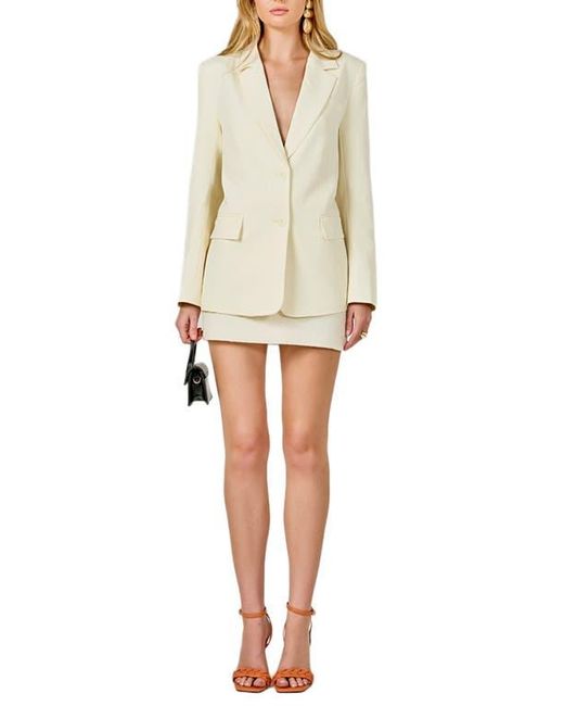 Endless Rose White Two-Button Blazer