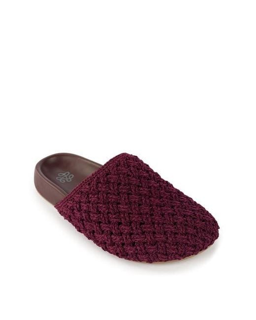 The Sak Purple Bolinas Crochet Clog Shoe