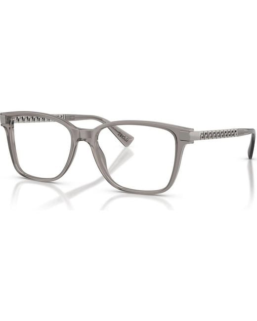 Versace Metallic 55Mm Rectangle Optical Glasses for men