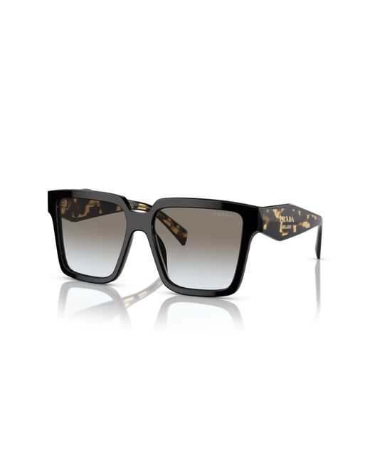 Prada Black 57mm Square Sunglasses for men