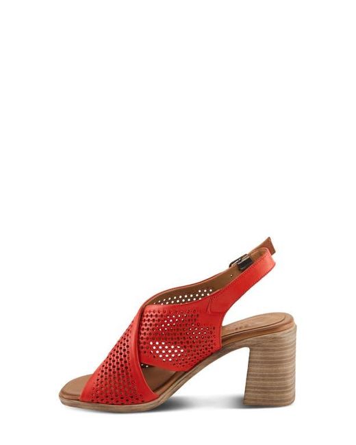 Spring Step Red Luanca Slingback Sandal