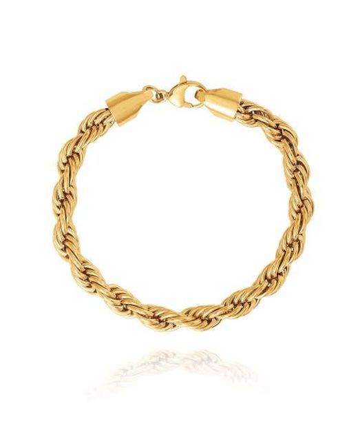 Lucky Brand Metallic Tone Rope Chain Bracelet for men