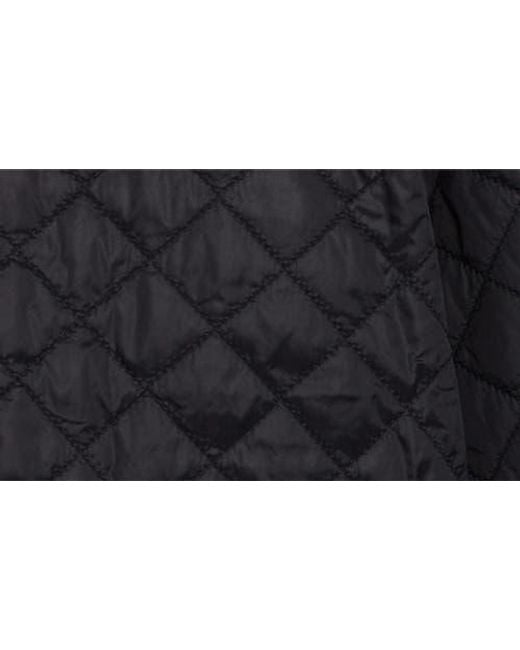 Eileen Fisher Black Corduroy Collar Quilted Jacket