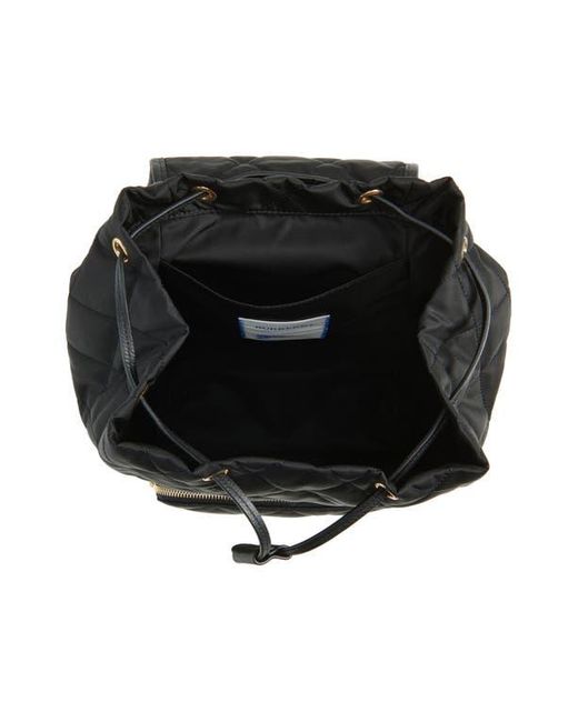 Burberry Black Horseshoe Quilted Nylon Backpack