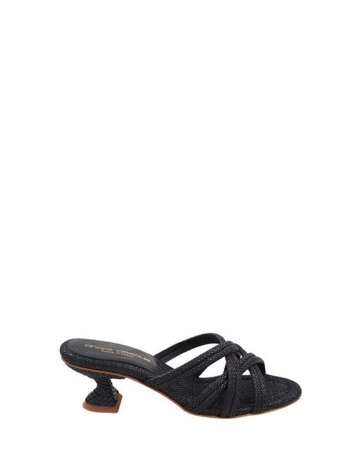 Andre Assous Black Polina Slide Sandal