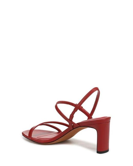 Vince Red Marcela Ankle Strap Sandal