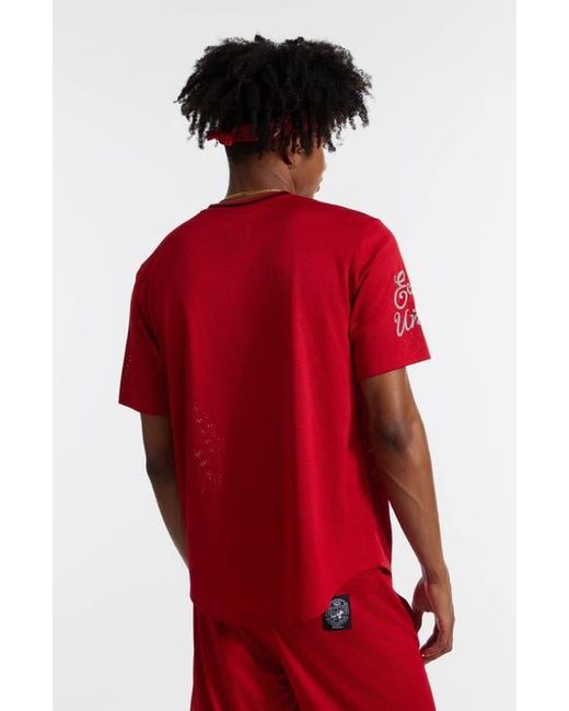 Ecko' Unltd Red Touch Base Birdseye Mesh Tee for men