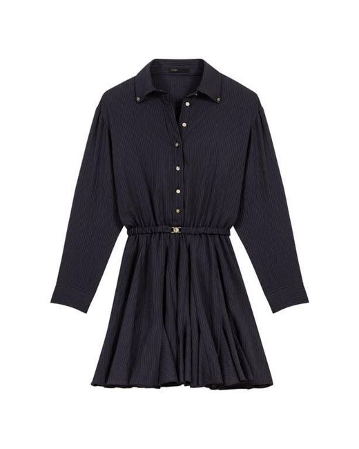 Maje Black Mini Crepe Dress