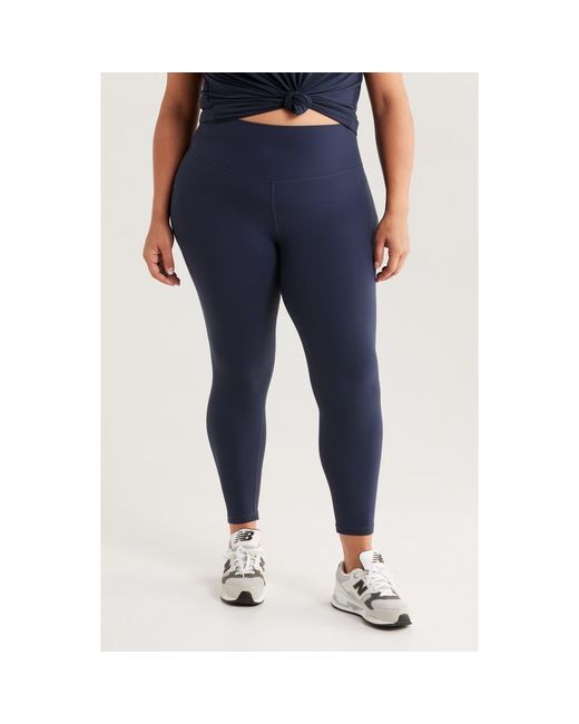 Zella Blue Studio Luxe High Waist Crop Leggings