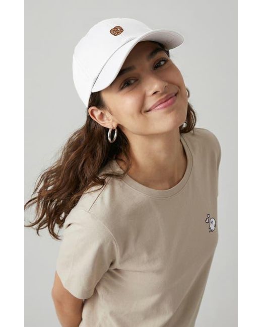 Alix White Pretzel Dad Cap
