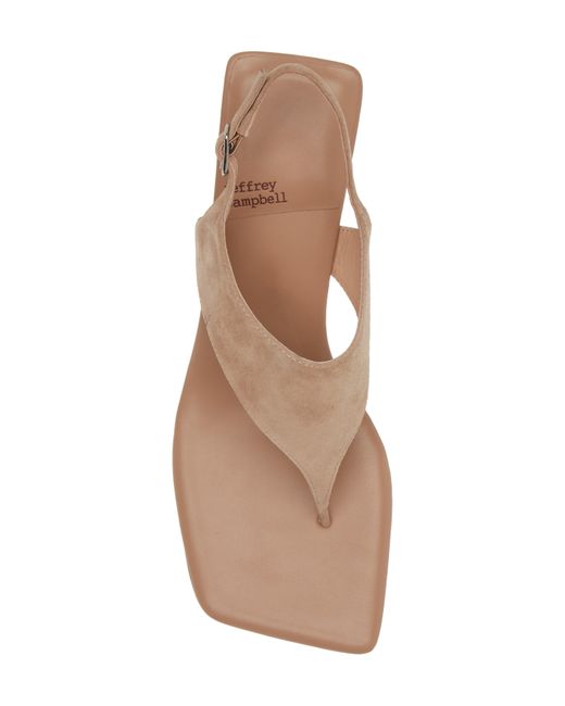 Jeffrey Campbell Brown Midsummer T-strap Wedge Sandal