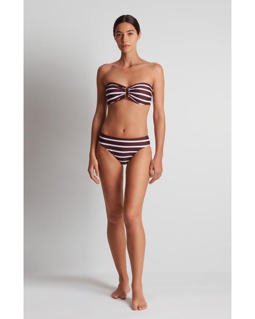 Ralph Lauren Brown Stripe Hipster Bikini Bottoms