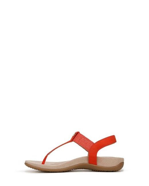 Vionic Red Brea T-Strap Sandal
