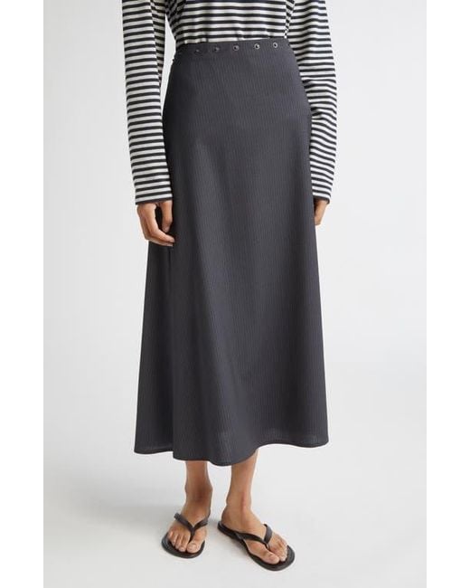 Paloma Wool Black Boni A-Line Midi Skirt