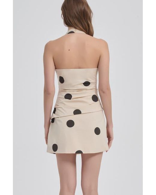 NUAJE NUAJE Natural Eclipse Pleated Mini Skirt