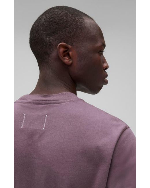 Reigning Champ Purple Midweight Jersey T-Shirt for men
