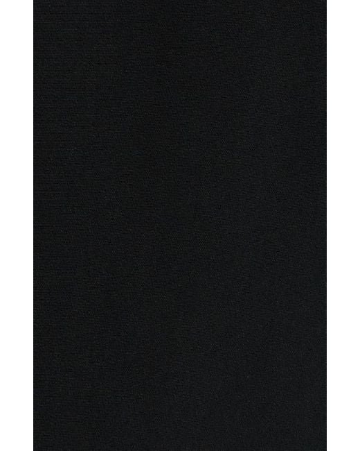 Reformation Black Vida High Waist Wide Leg Crepe Pants