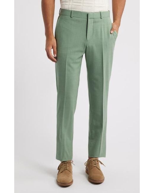 Nordstrom Green Henrik Trim Fit Solid Stretch Wool Suit Pants for men
