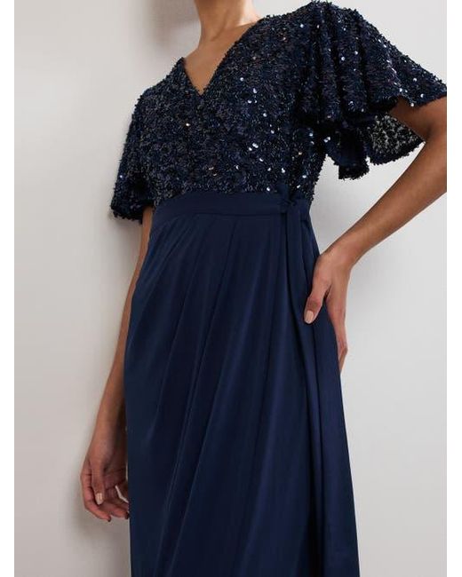 phase eight sequin maxi dress Phase Eight Sequin-Embellished Woven Maxi Dress In Black
