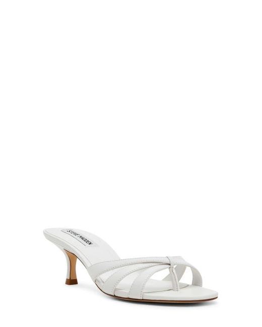 Steve Madden White Cary Heeled Sandal