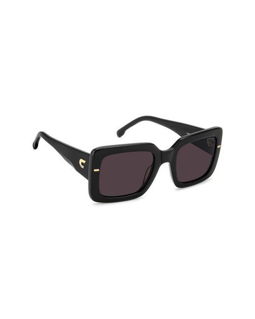 Carrera Black 53Mm Rectangular Sunglasses