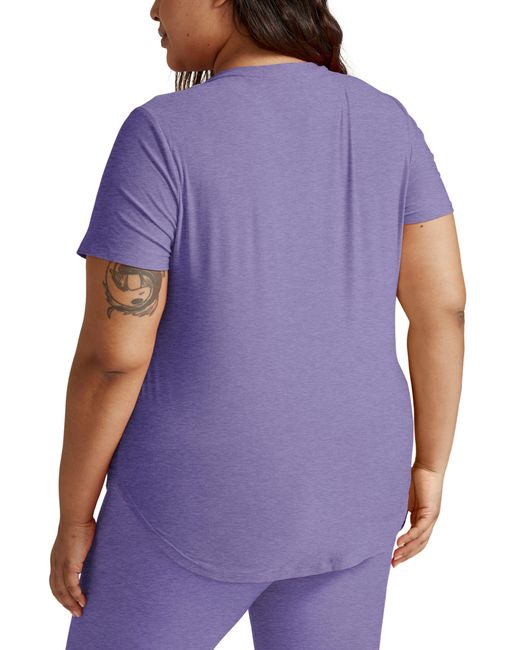 Beyond Yoga Purple On The Down Low Jersey T-shirt