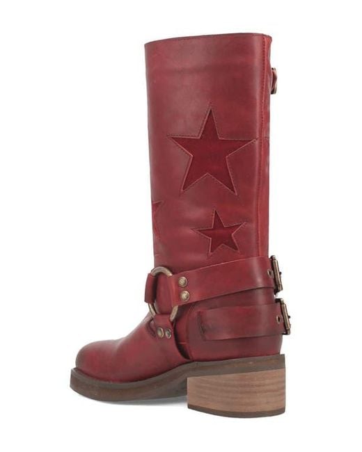 Dingo Red Blacklist Moto Boot