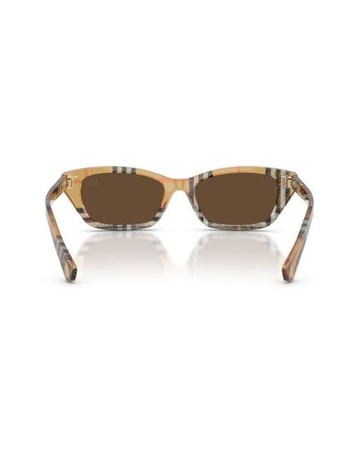 Burberry Brown 52Mm Rectangular Sunglasses