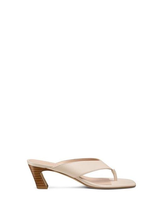 Stuart Weitzman Natural Stassi 50 Thong Sandal