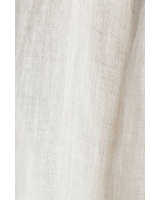 Totême  White Double Collar Button-Up Shirt