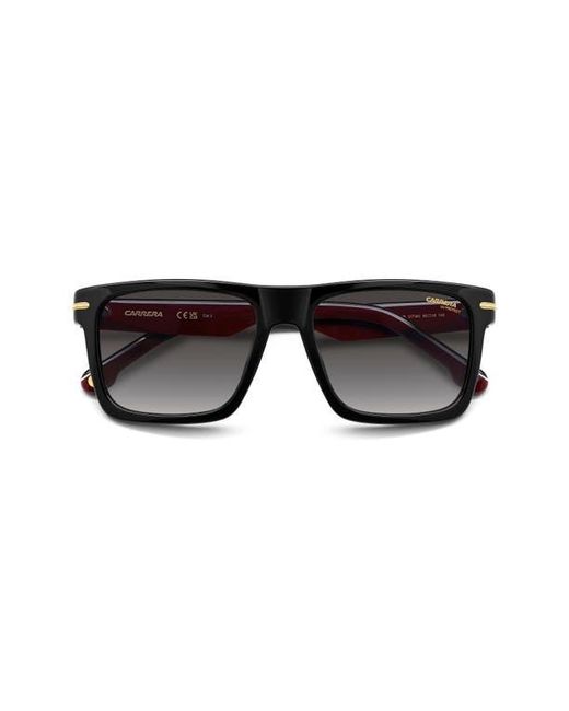 Carrera Black 55Mm Gradient Rectangular Flat Top Sunglasses for men